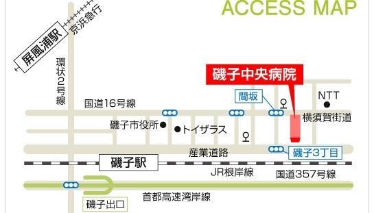 磯子中央病院アクセスマップ